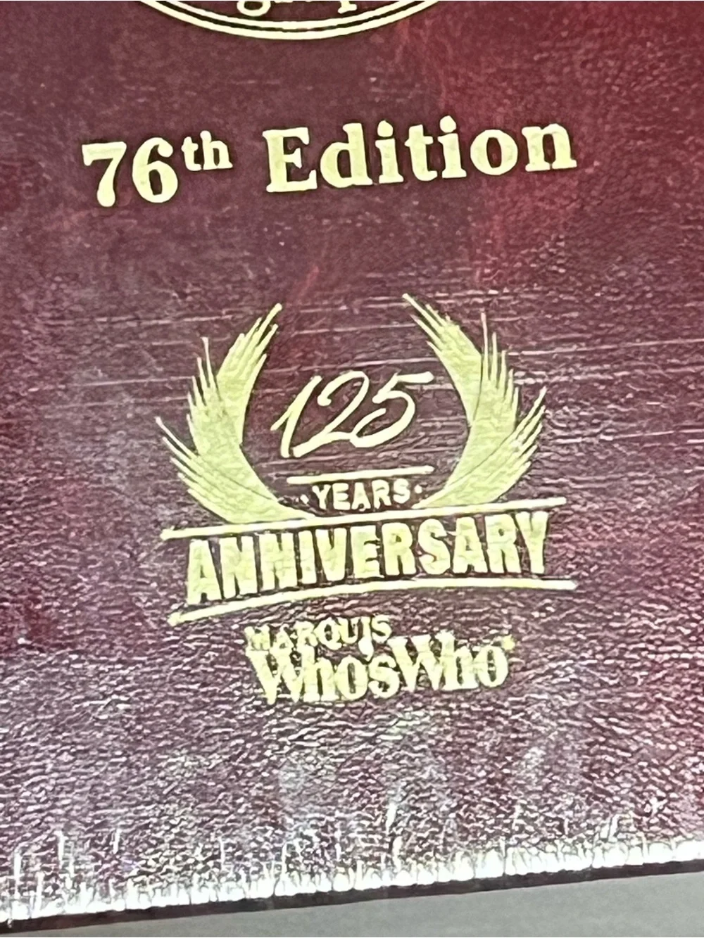 Who’s Who in America 2023 Hardcover - Burgundy with Gold Lettering
